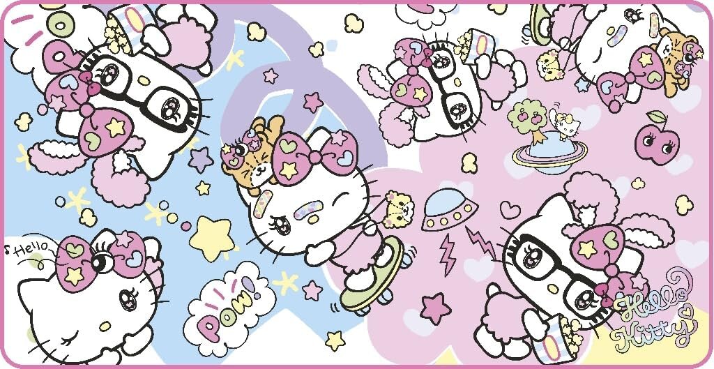 Hello Kitty XXL pastellig musmatta
