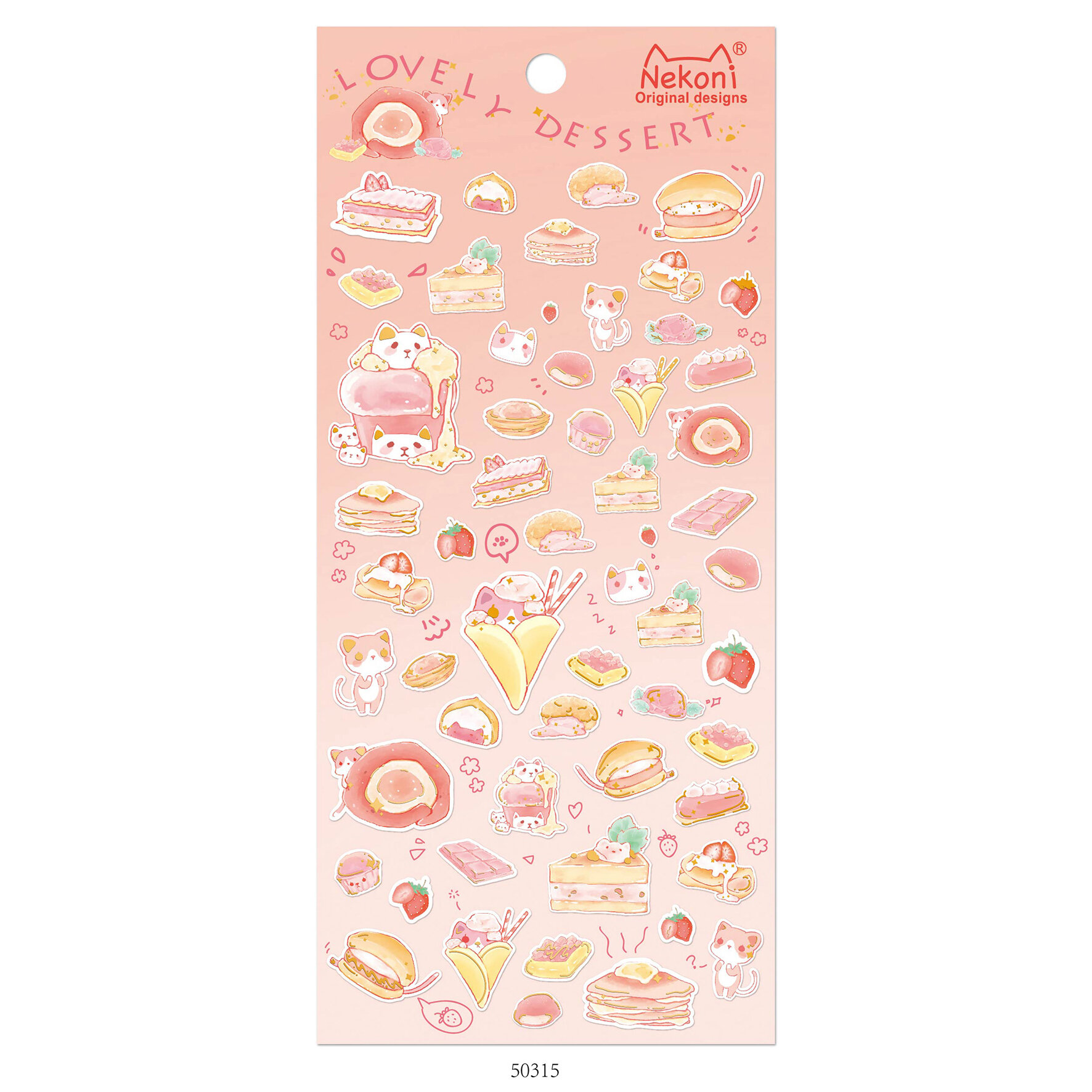 Stickers - Dessert-katter (50315)