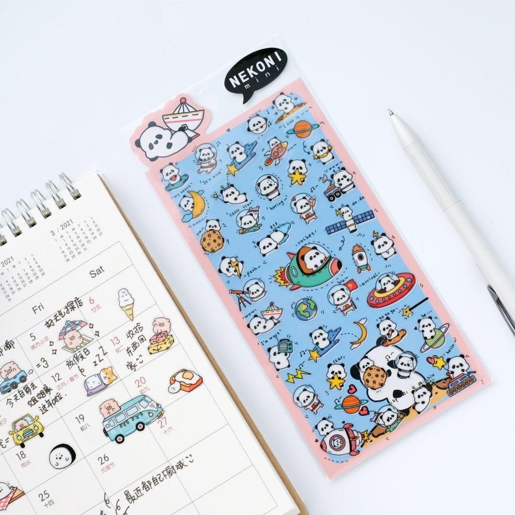 Stickers - Rymd-panda (50615)