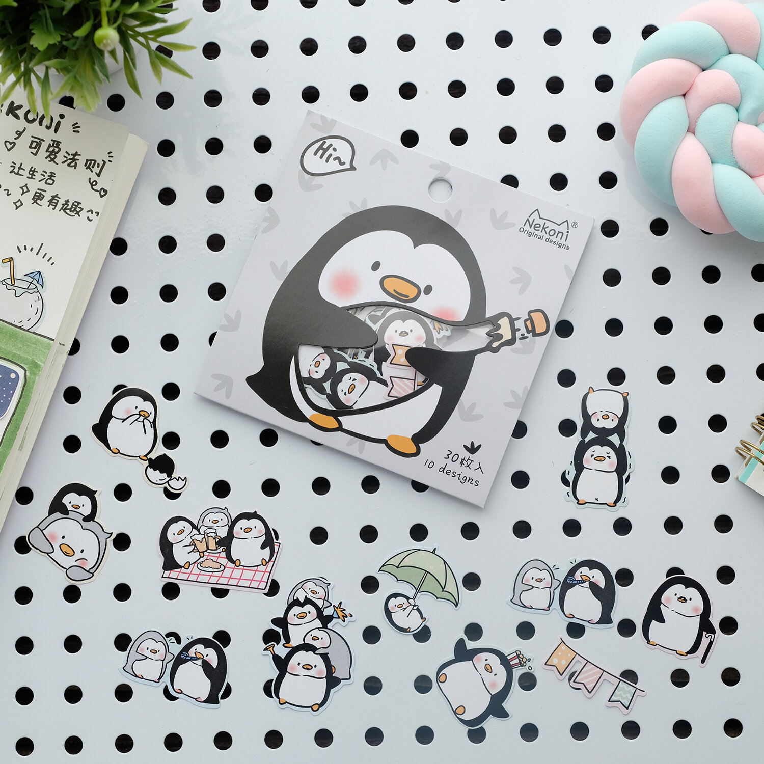 Lösa stickers - Familjen Pingvinsson (50414)