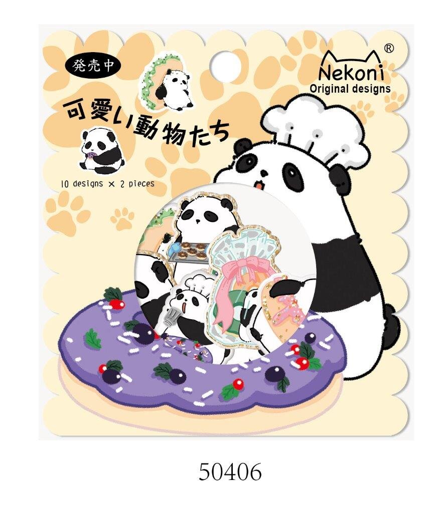 Lösa stickers - Panda-kocken (50406)