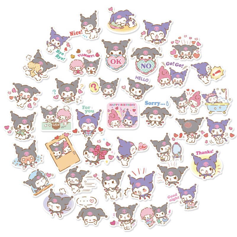 Lösa stickers - Kuromi och My Melody