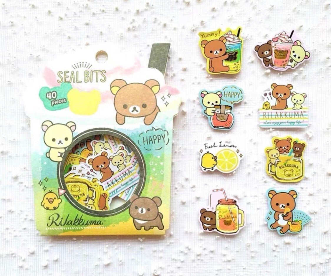 Lösa stickers - Rilakkuma milkshake (SE37901)