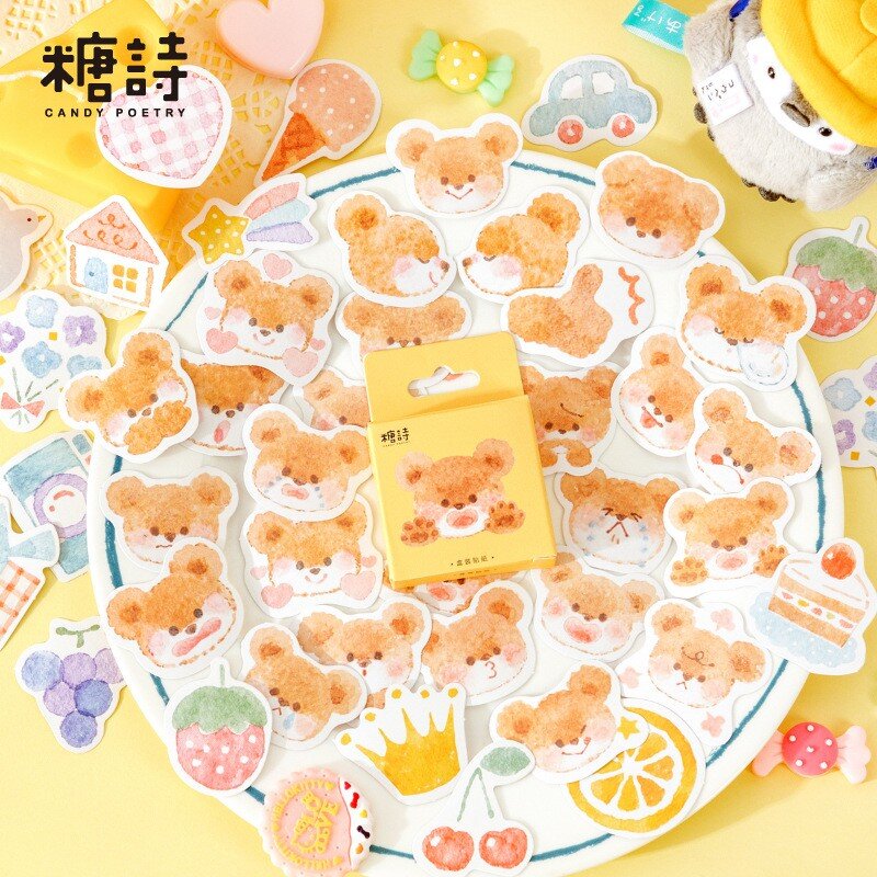 Stickers box - Faces of Teddy (F009)