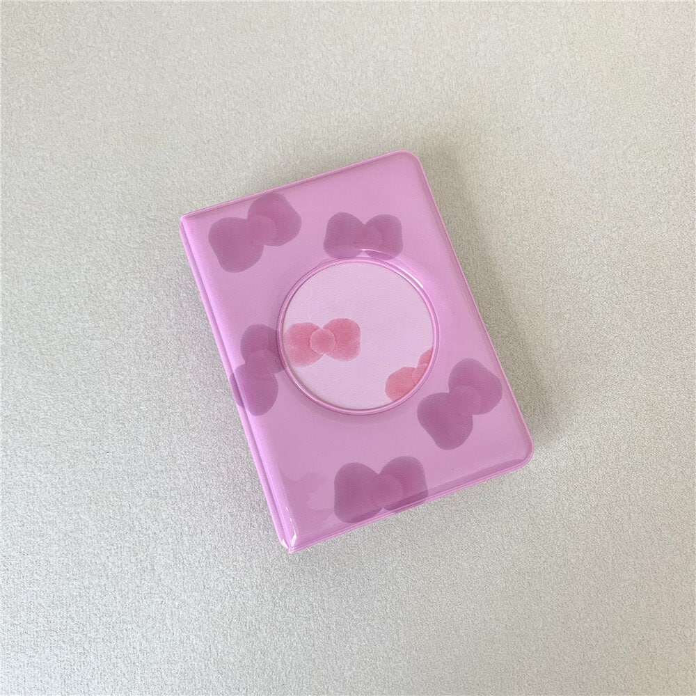 Mini-fotoalbum - Rosa med Rosetter 