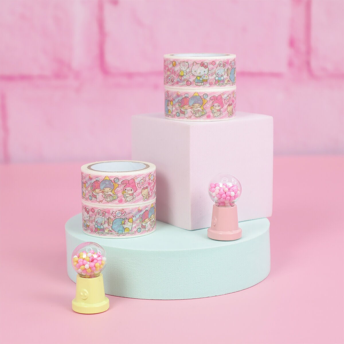 Washitejp - Sanrio Friends, randigt kalas