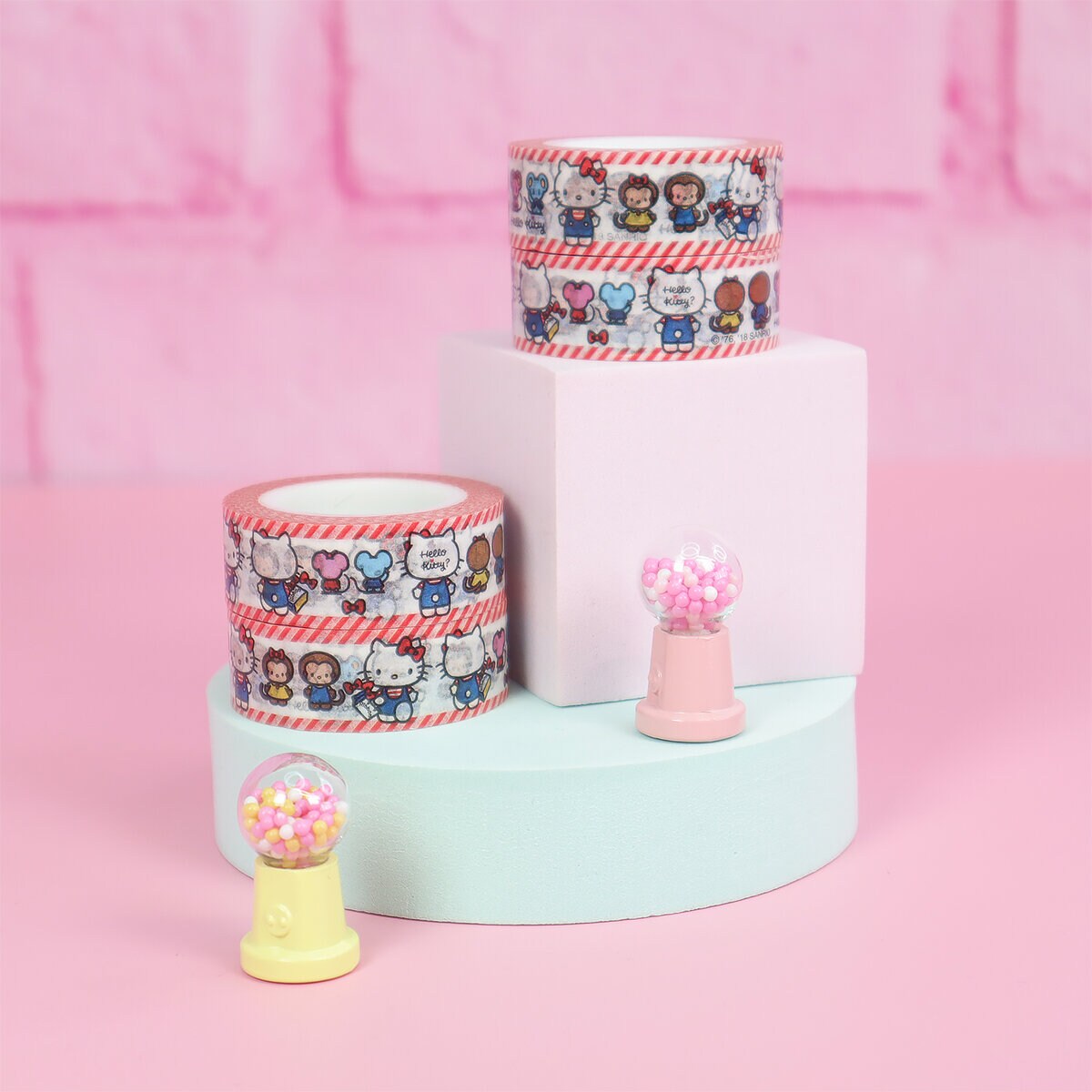 Washitejp - Hello Kitty med apor