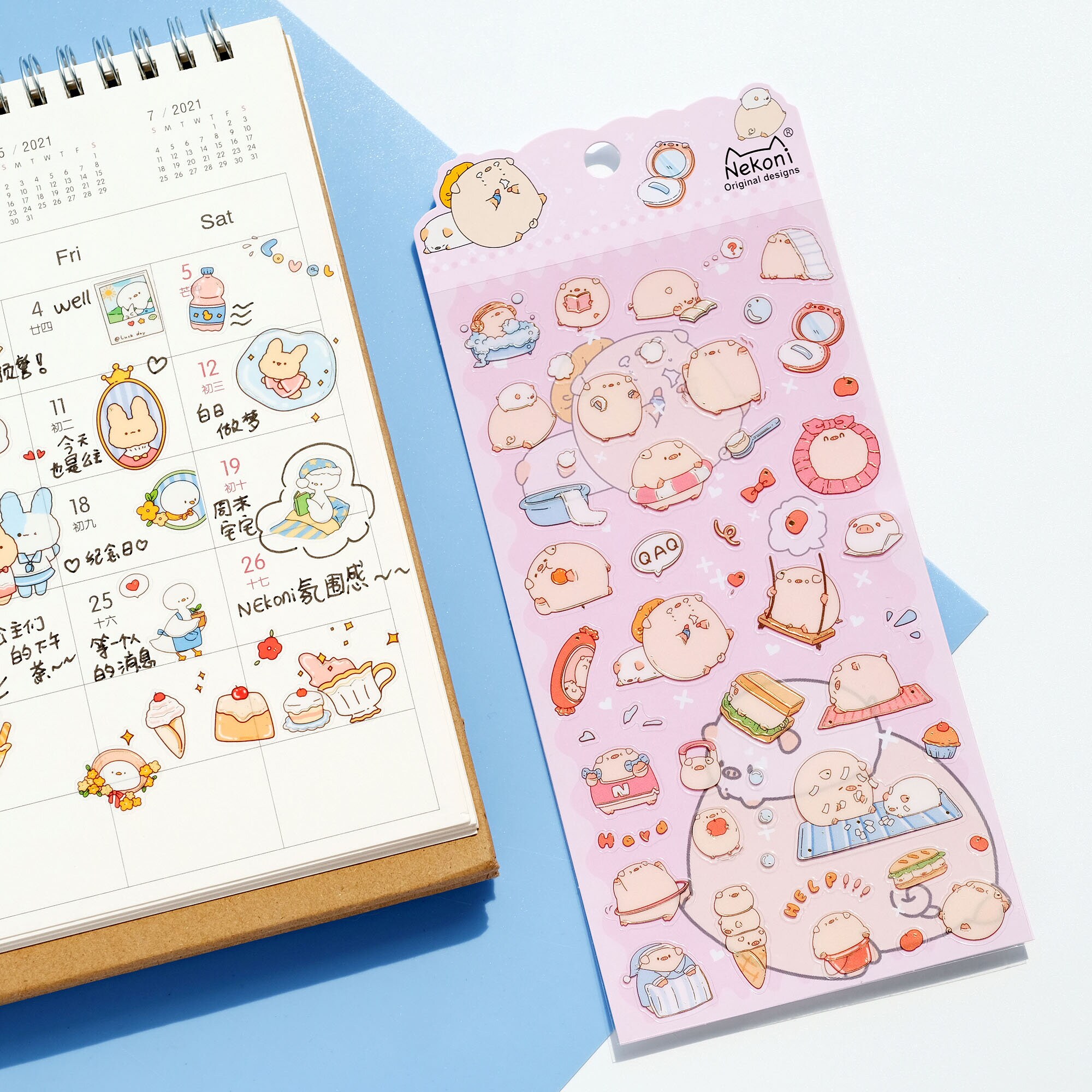 Stickers Grisen lever livet (50769)