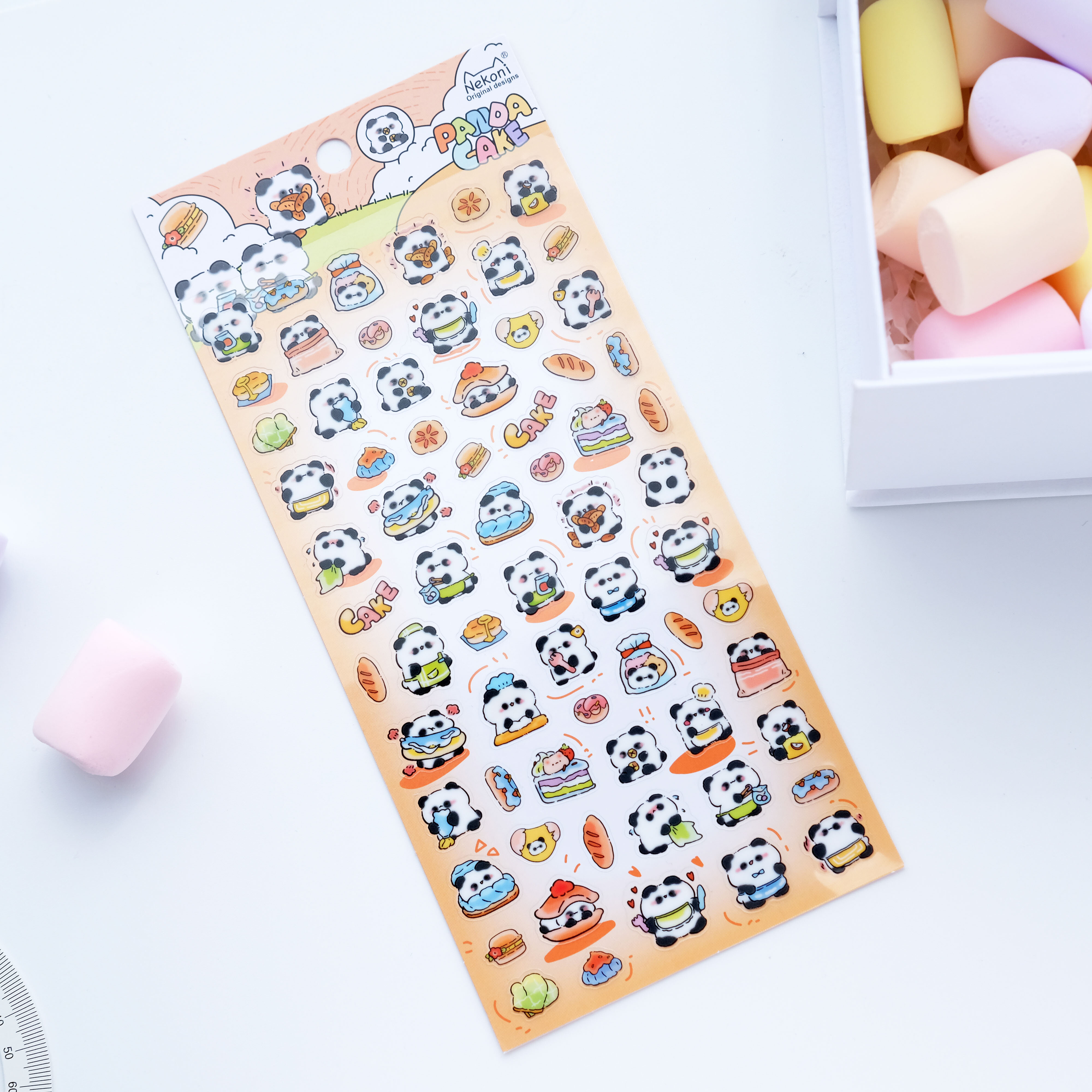 Stickers - Panda cake (51101)