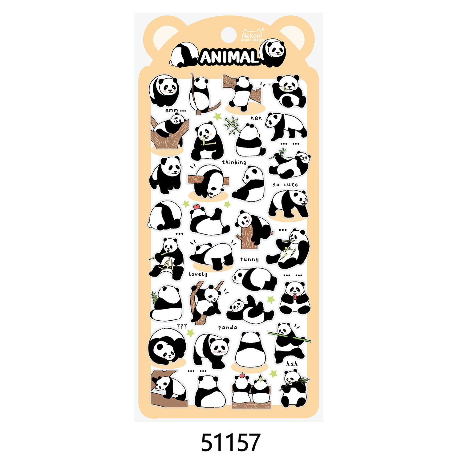 Stickers - En pandas vardag (51157)