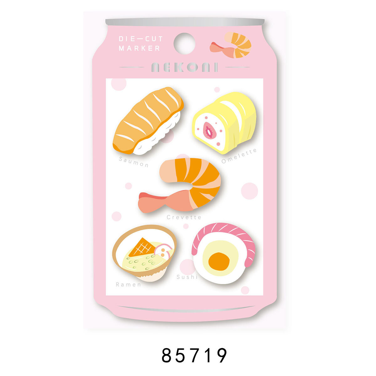 Formskurna post-its - Sushi (85719)