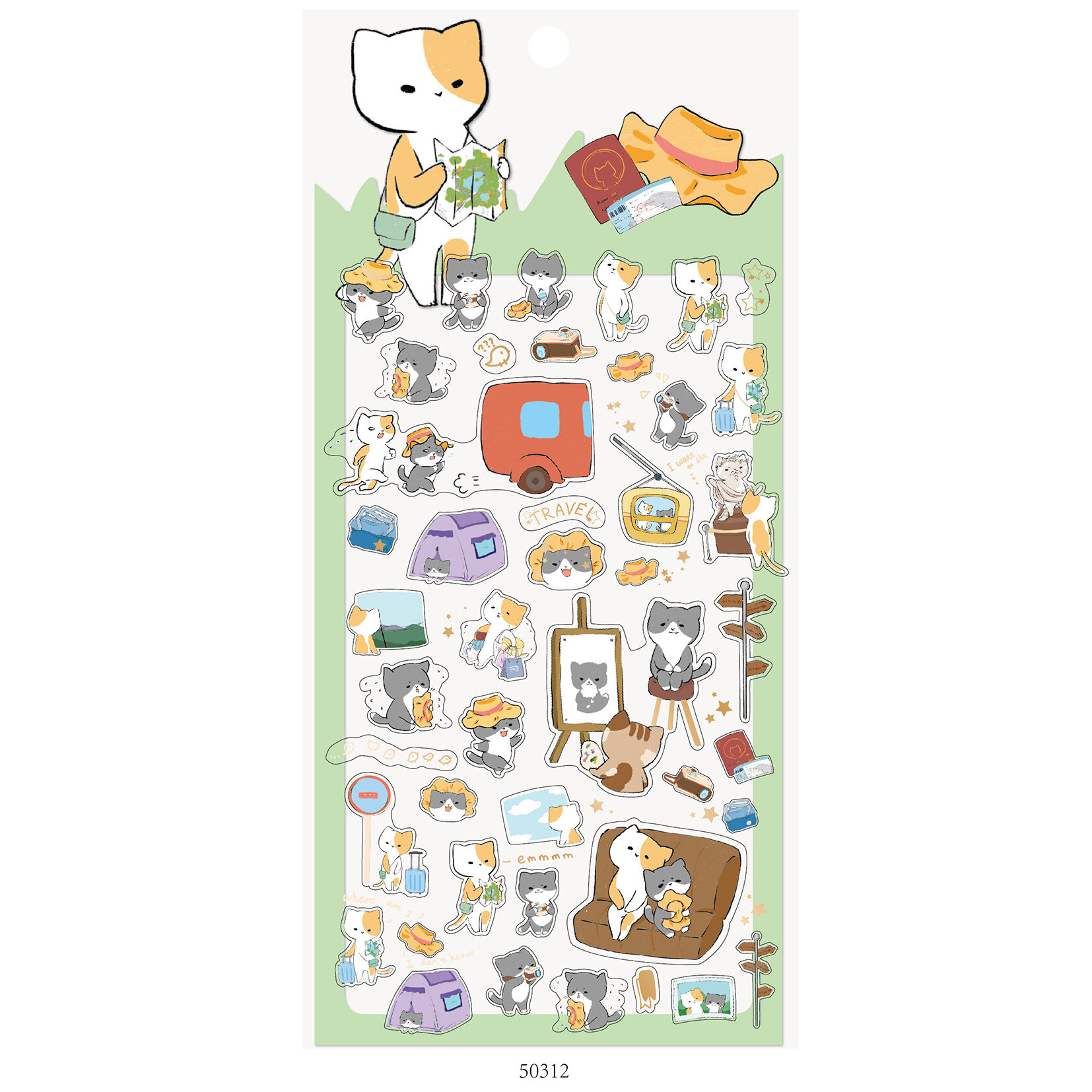Stickers - Katt-resenärer (50312)