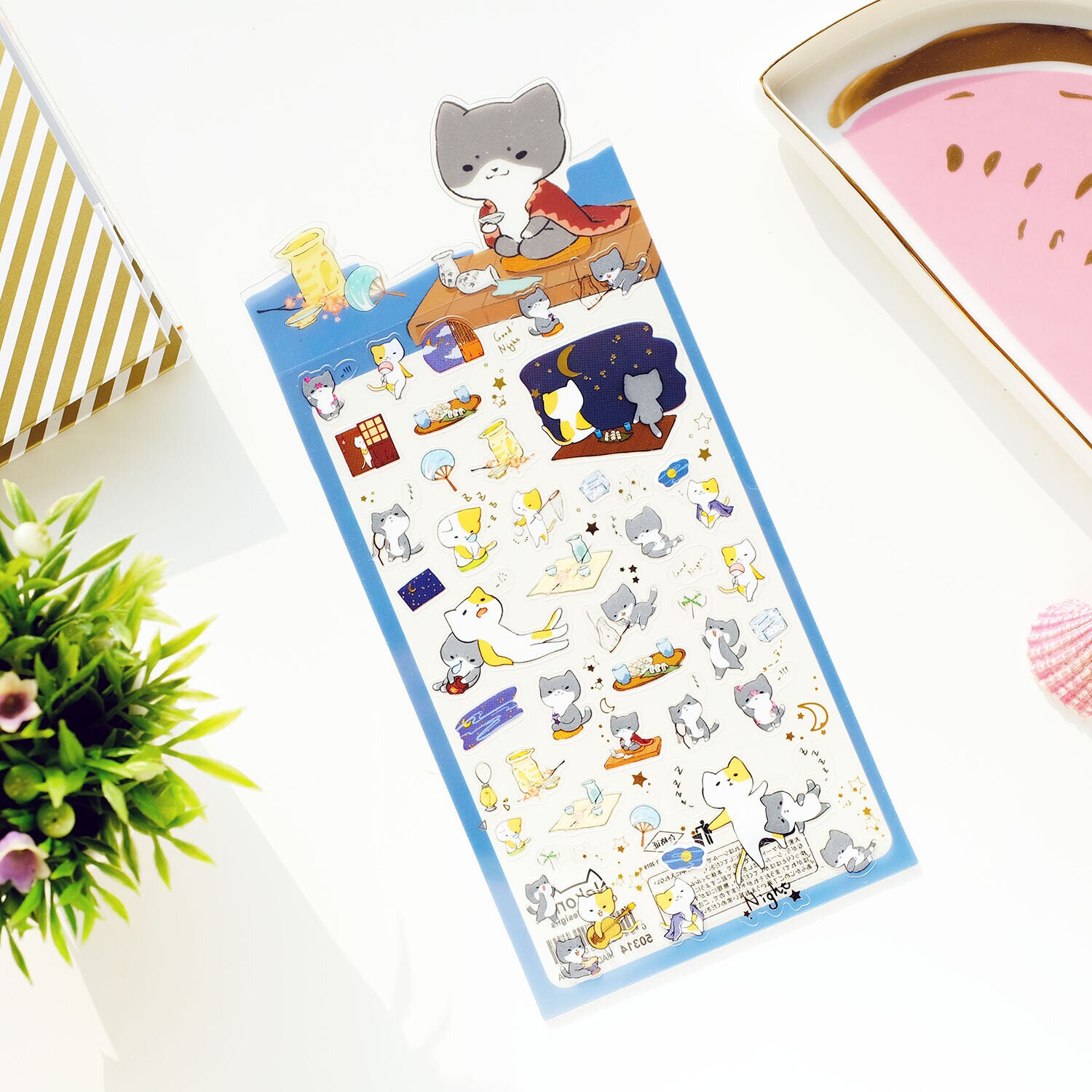 Stickers - Trötta katter (50314)