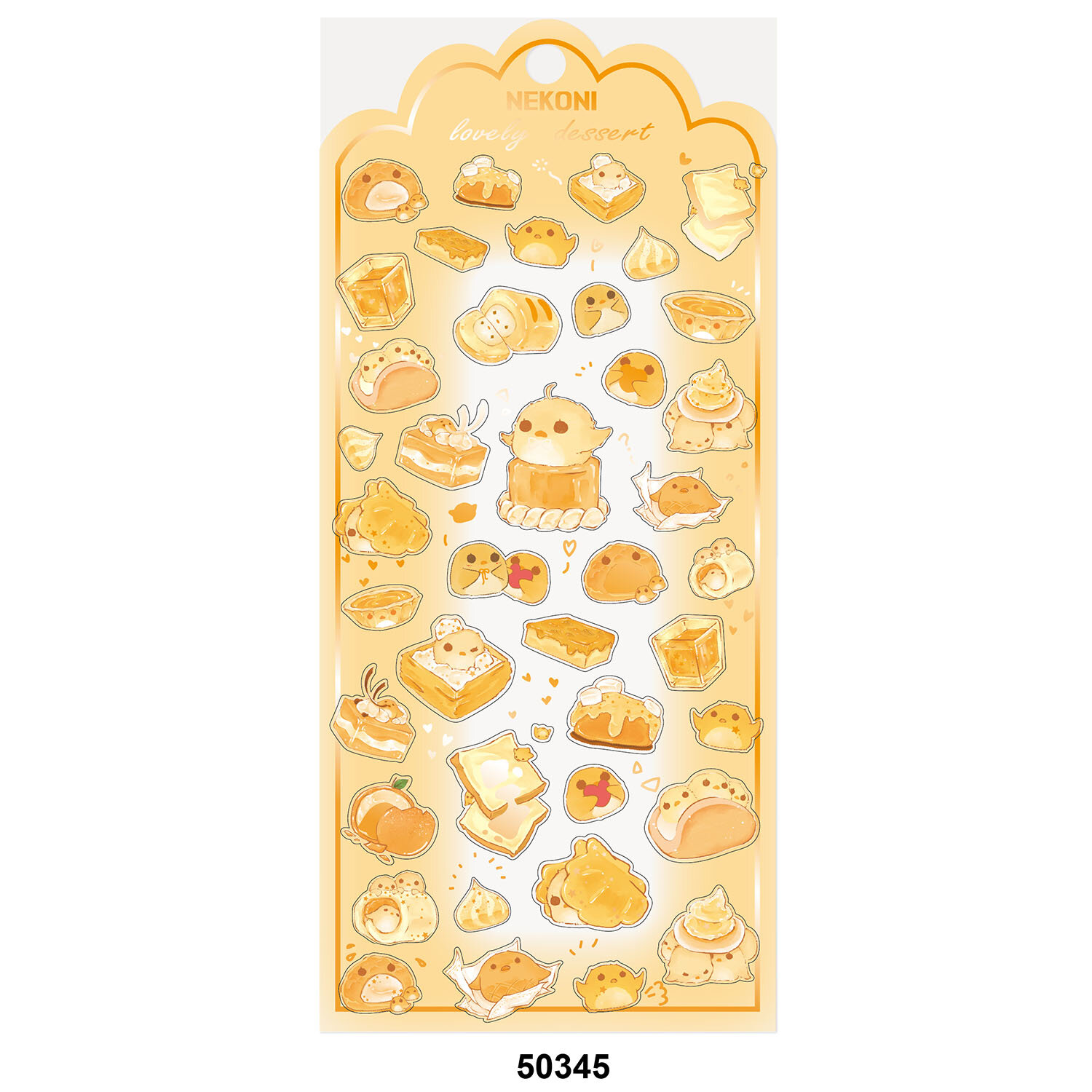 Clear stickers - Dessert-kycklingar (50345)