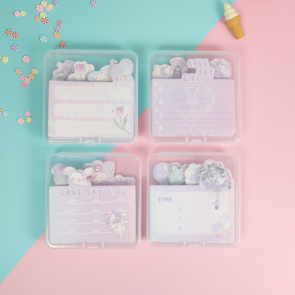 4-pack Lolita bunny post its