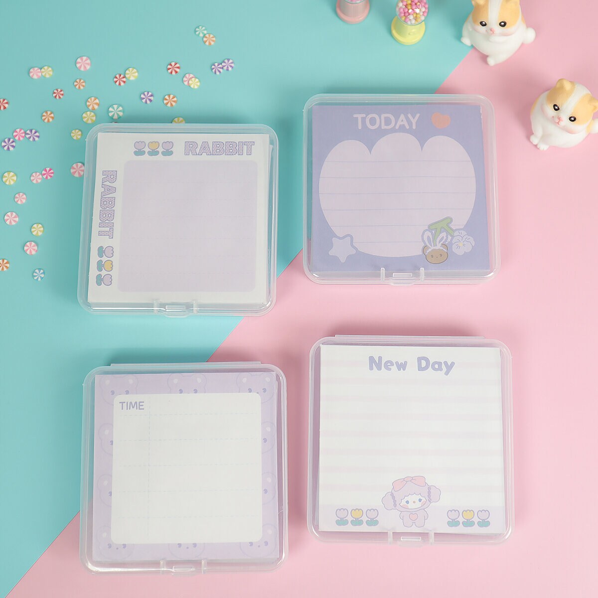 2-pack gulliga lila post its