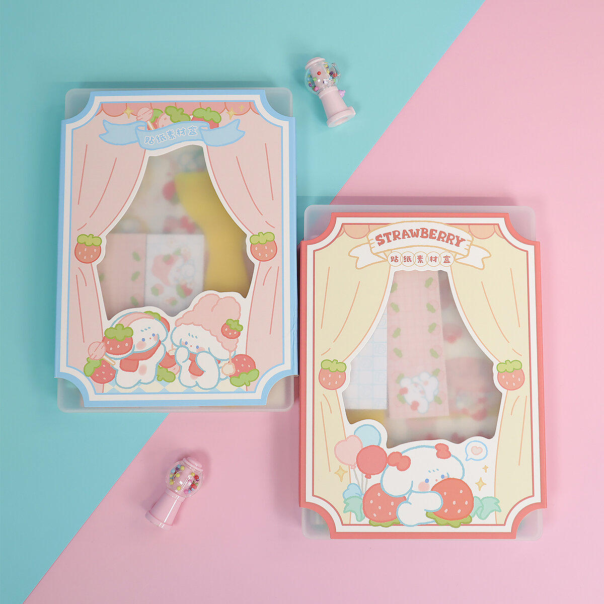 Stickers-kit Strawberry bunny