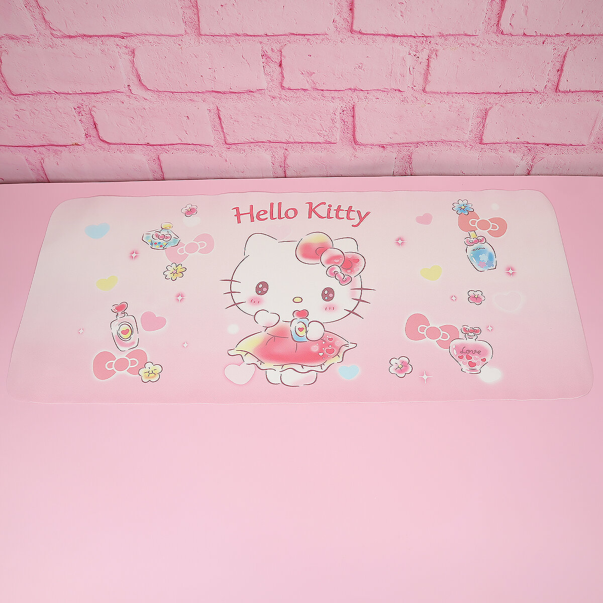 Rosa skrivbordsunderlägg - Glamorous Hello Kitty