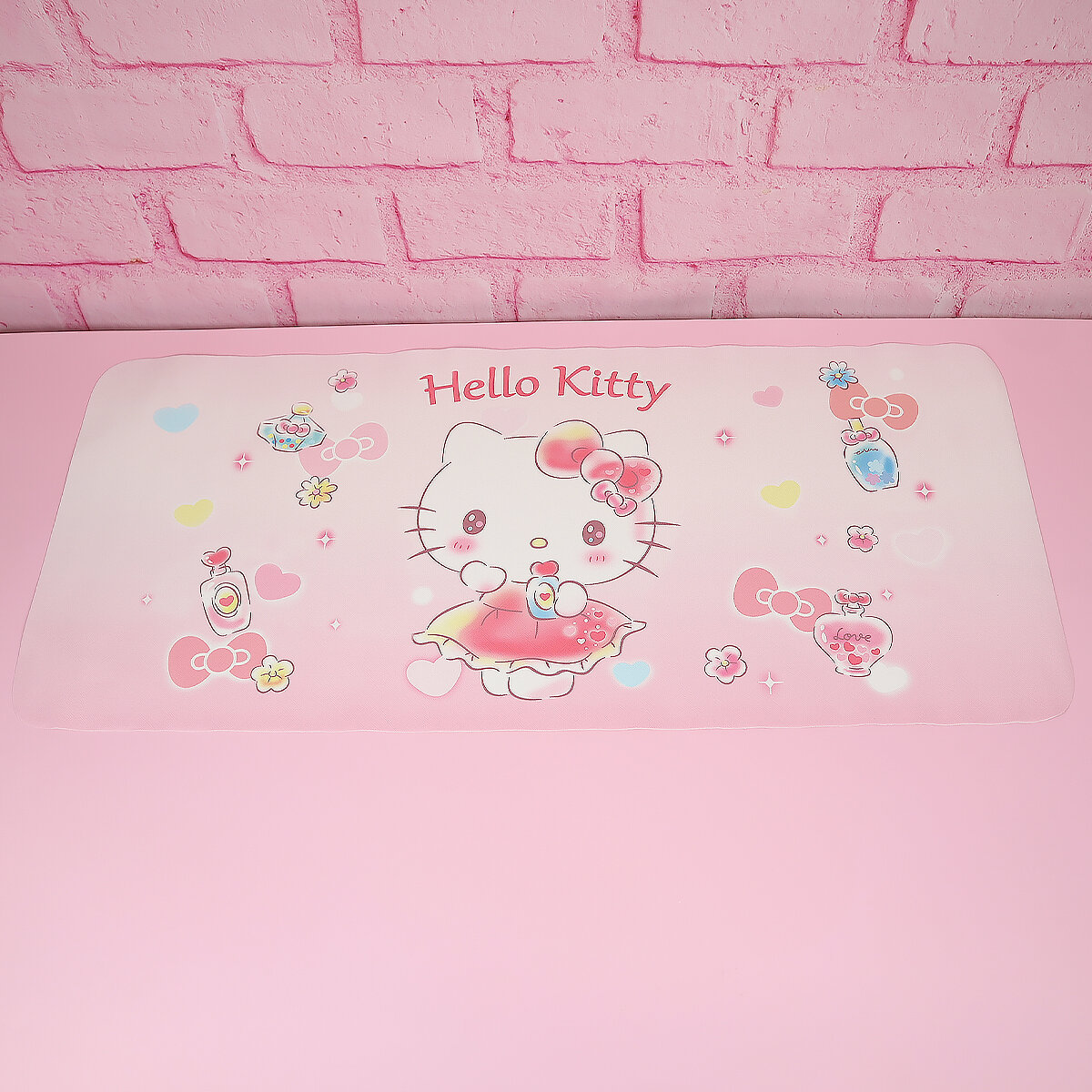 Rosa skrivbordsunderlägg - Beauty Queen Hello Kitty