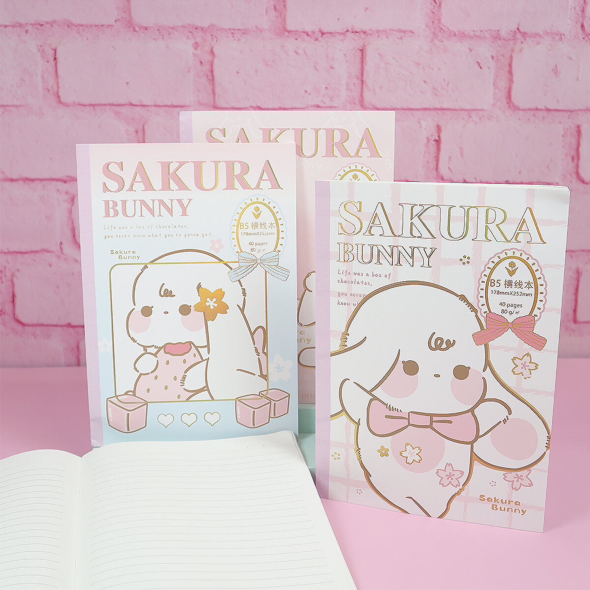 Sakura Bunny anteckningsbok B5