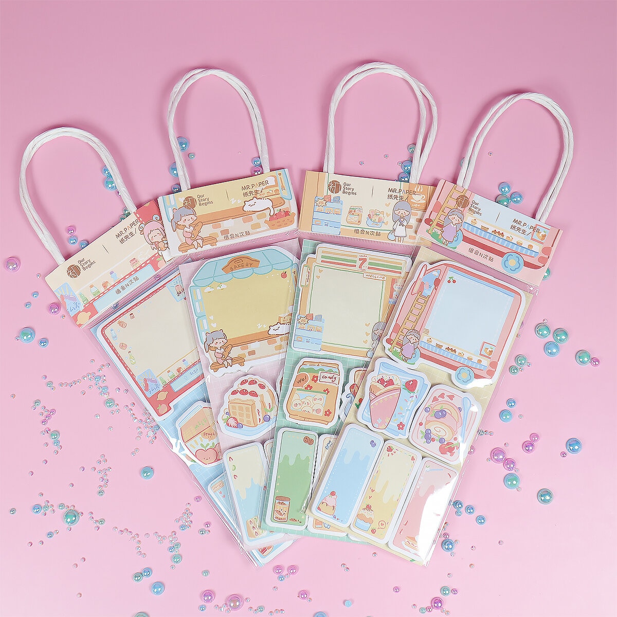 Post its med handtag - Snack girls