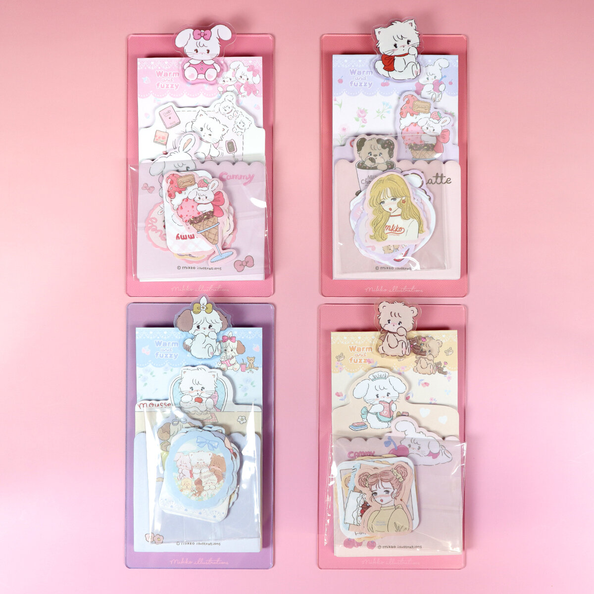 Mikko bunny smal clipboard & stickers