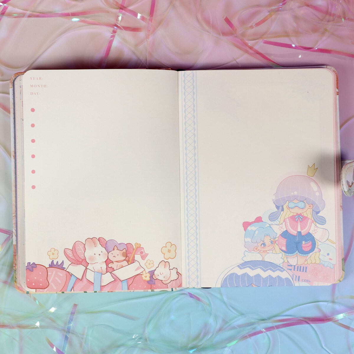 Koi Girl planner med hård pärm