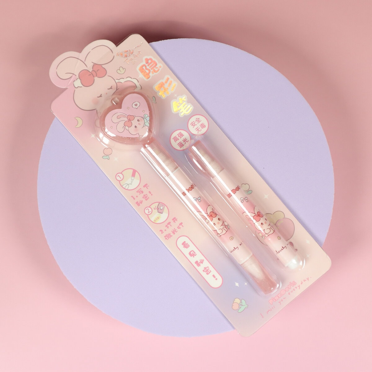 Pink Doris spionpenna 2-pack