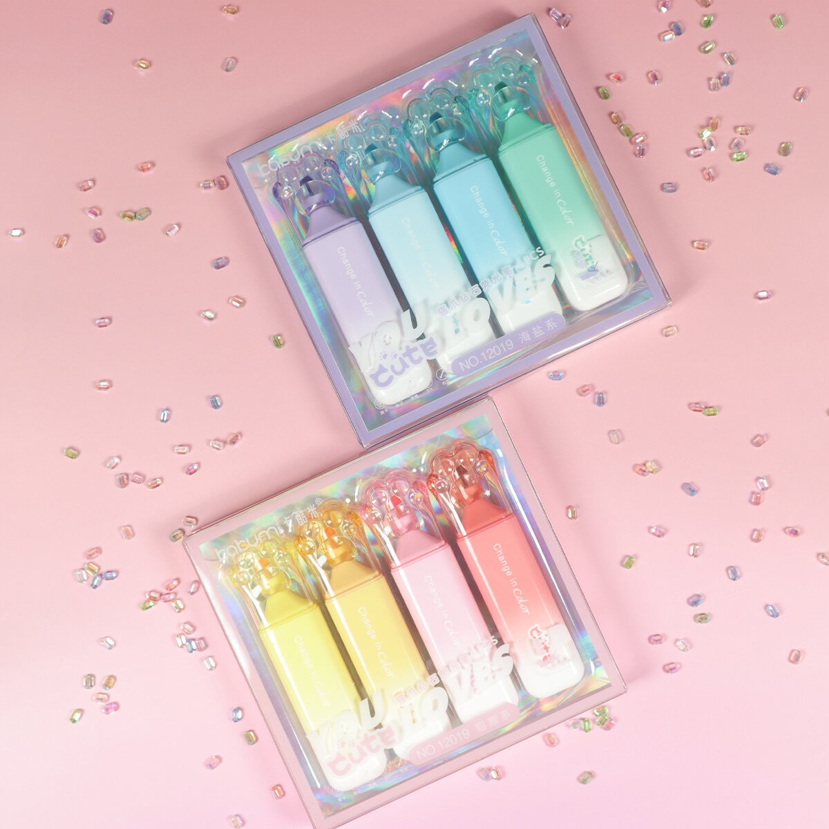 Cute paw 4-pack highlighters