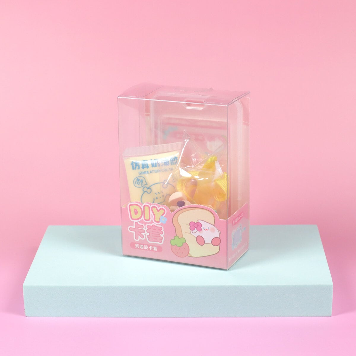 Gul DIY korthållare med decoden