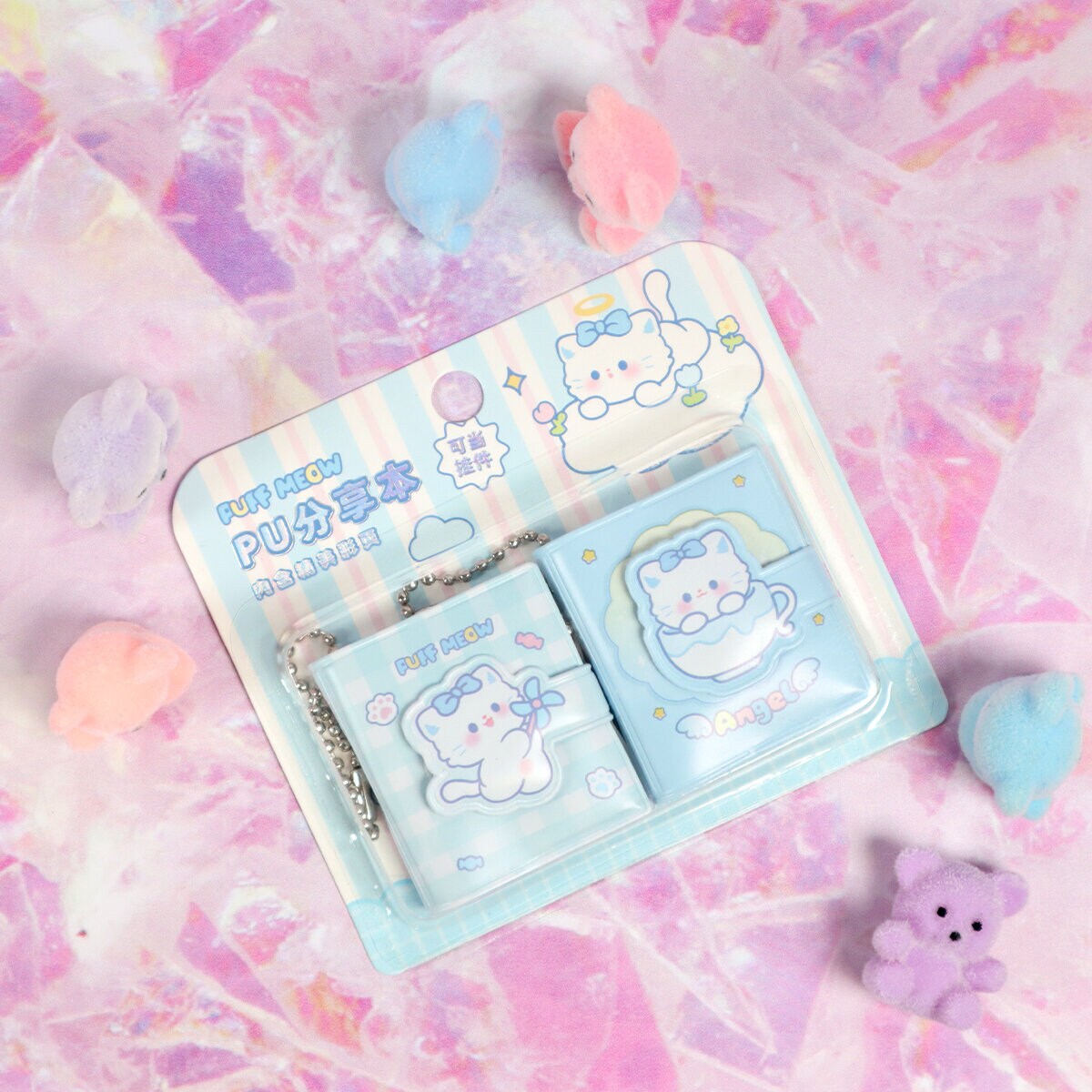 2-pack mini-anteckningsbok Puff Meow 