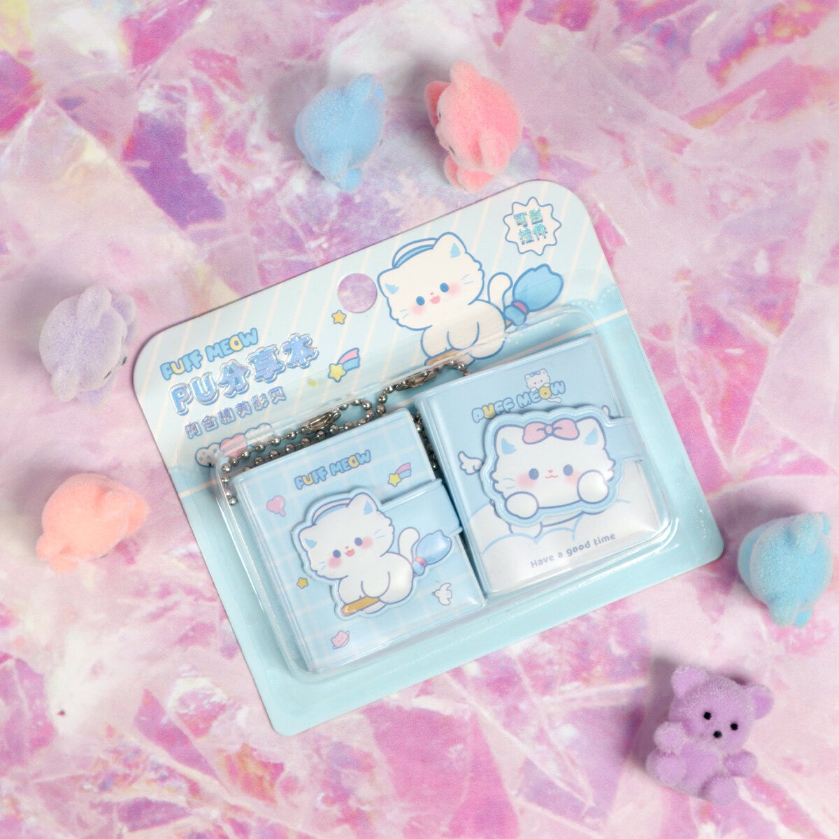 2-pack mini-anteckningsbok Puff Meow 
