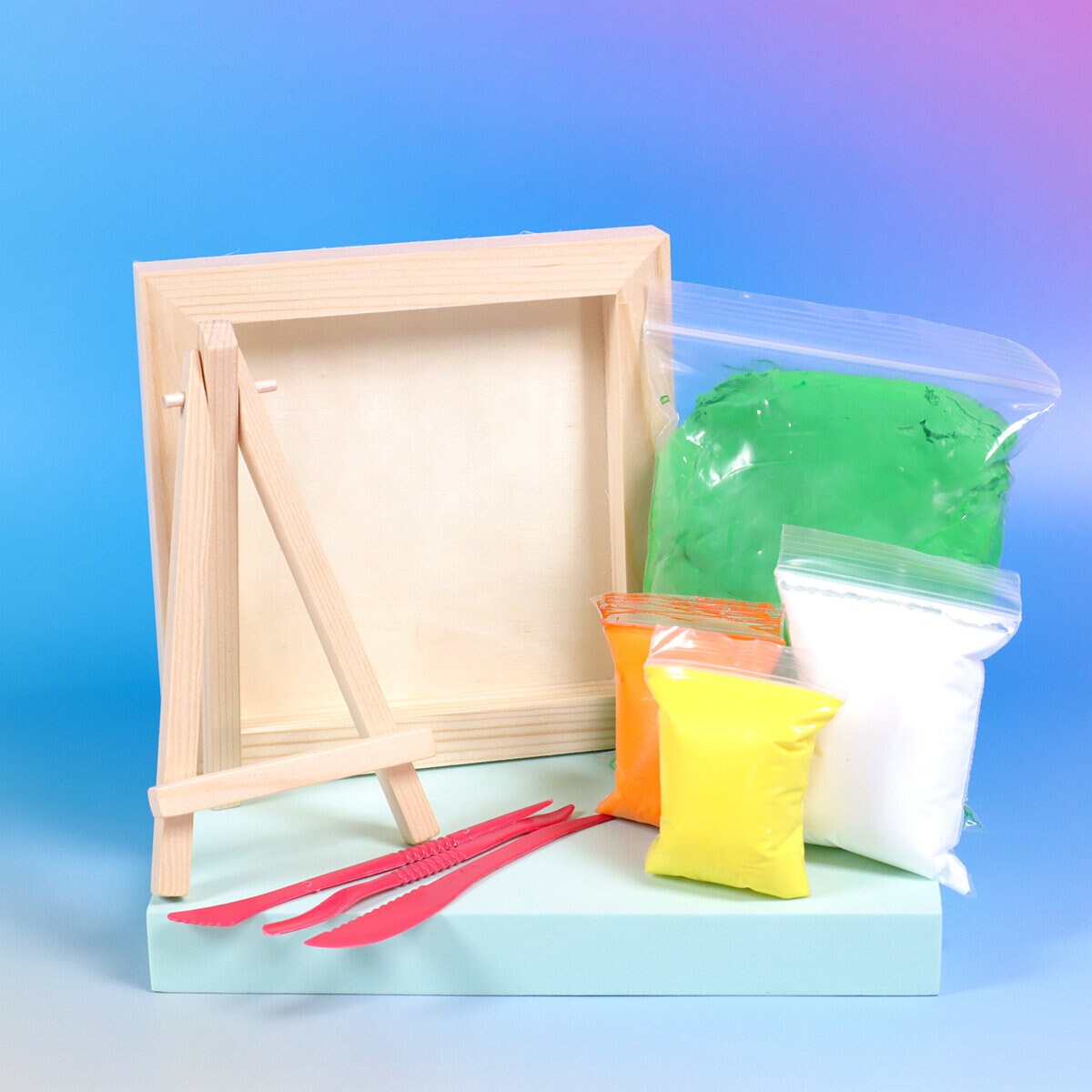 DIY-kit lera & tavla grodor