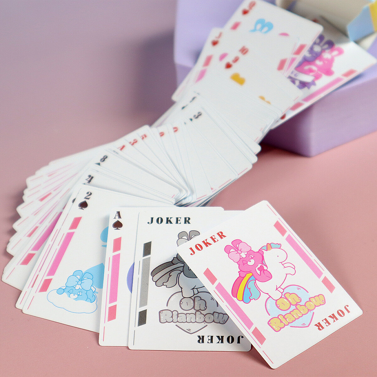 Rainbow Bunny kortlek