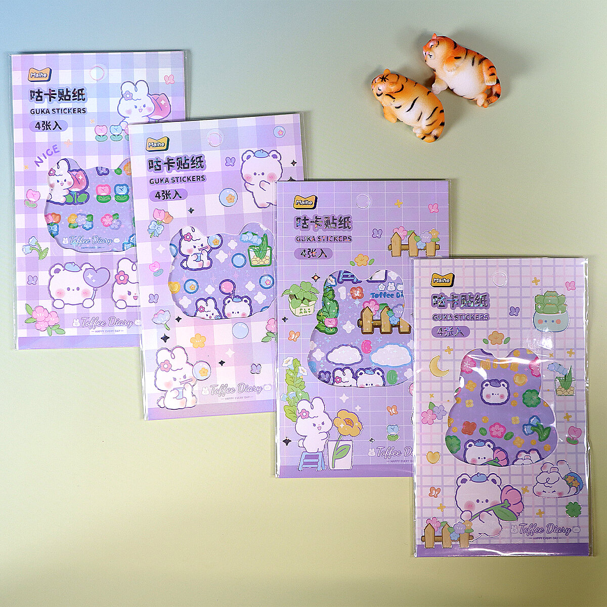 Glittriga stickersark - Toffee Diary