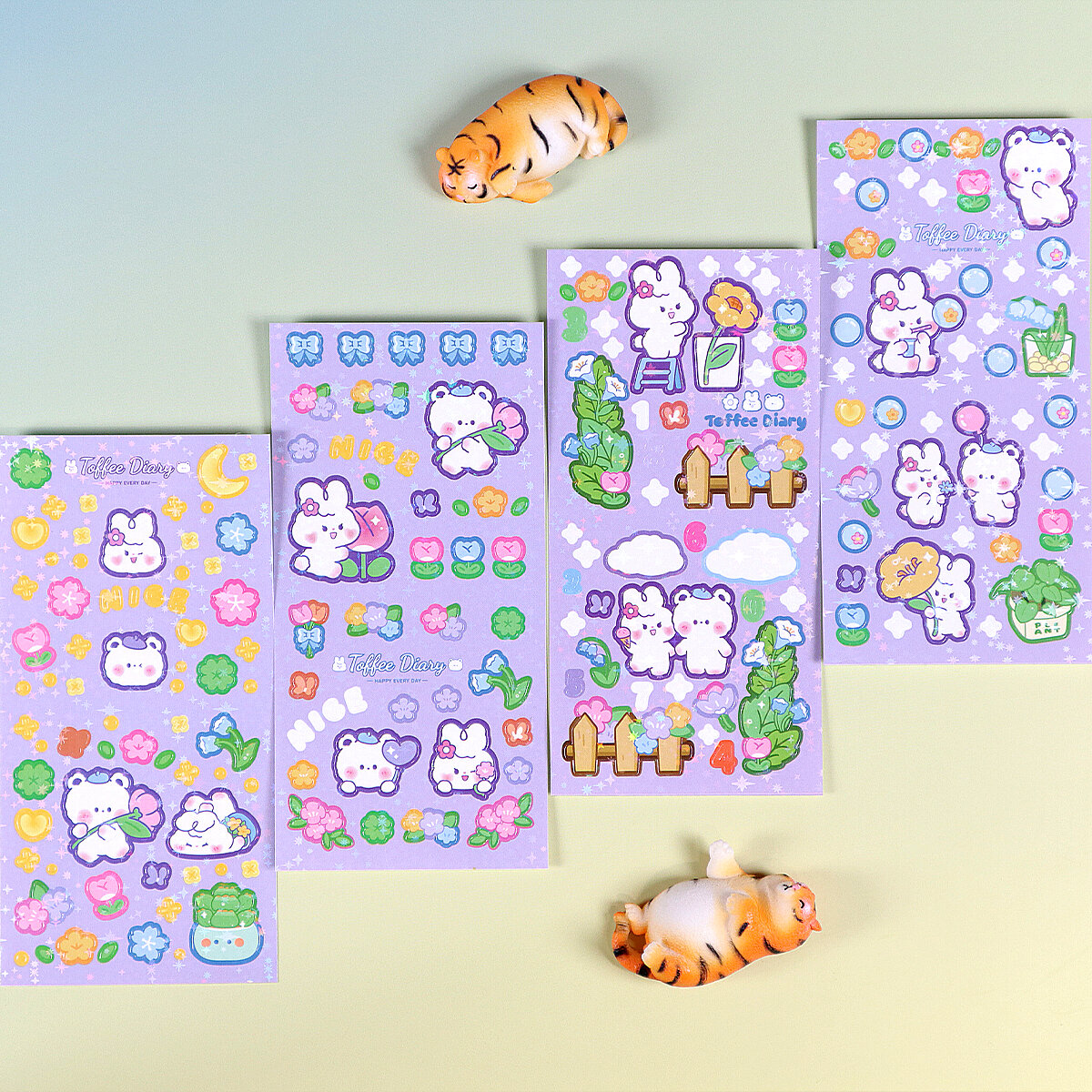 Glittriga stickersark - Toffee Diary