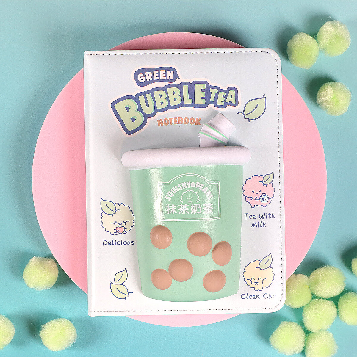 Anteckningsbok bubble tea-squishy 