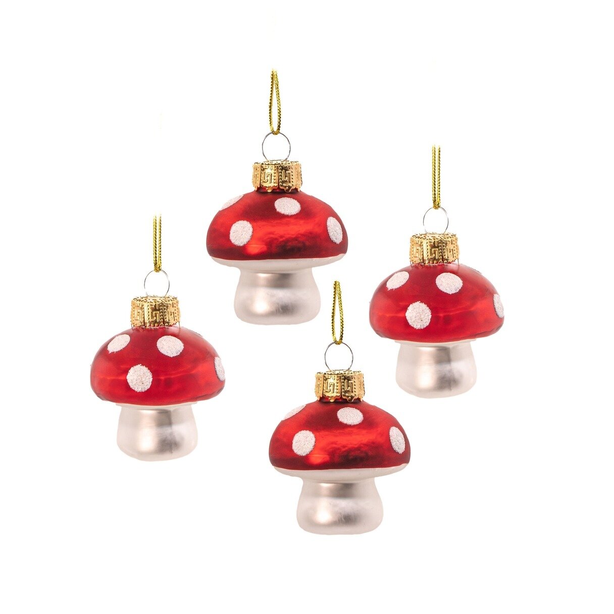 Mini-julkulor  Mushroom 4-pack