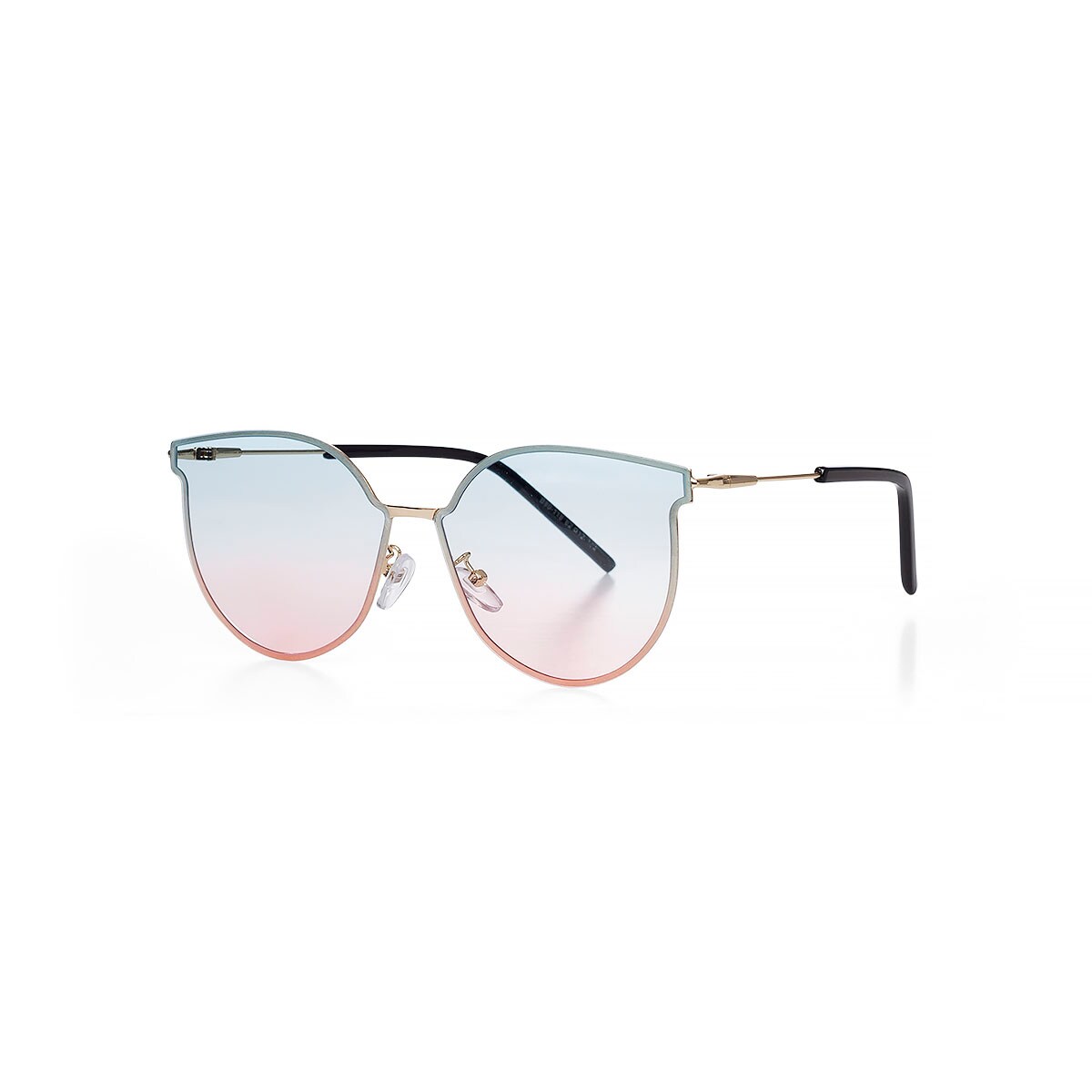 Blå-rosa kantiga cateye-glasögon