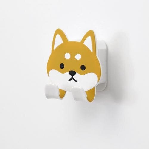 Självhäftande krok, rund shiba 