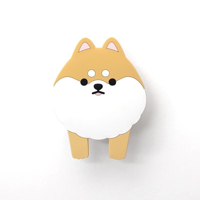 Självhäftande krok, rund pomeranian