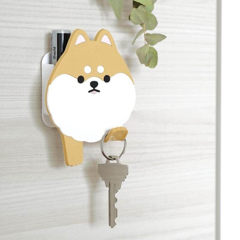 Självhäftande krok, rund pomeranian