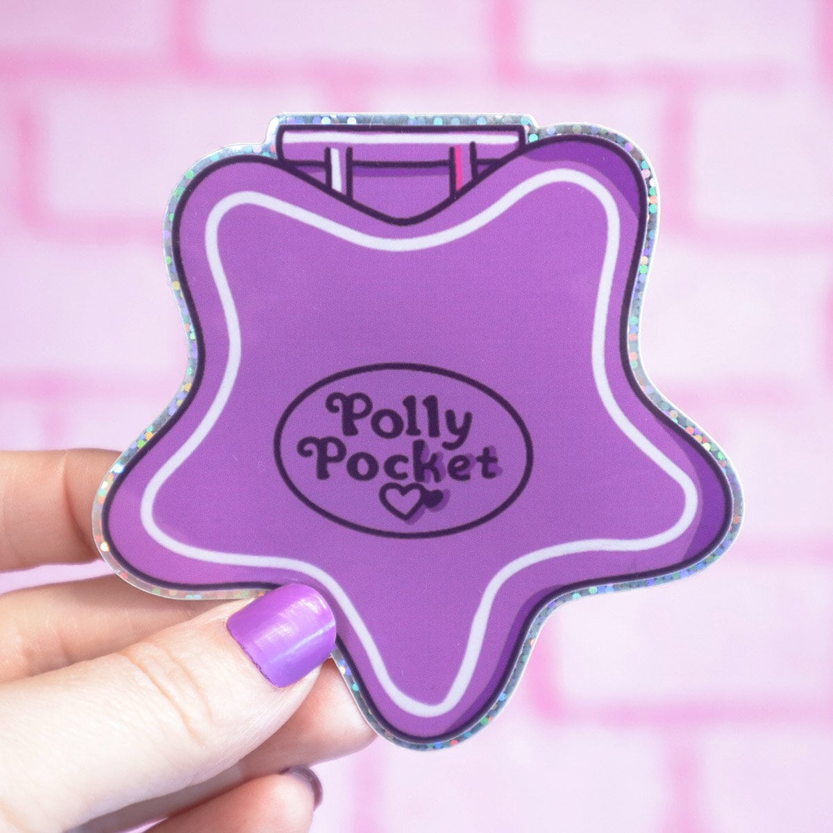 Glittrig sticker - Polly Pocket
