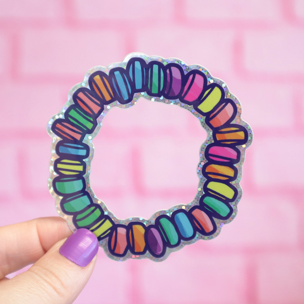 Glittrig sticker - Candy bracelet