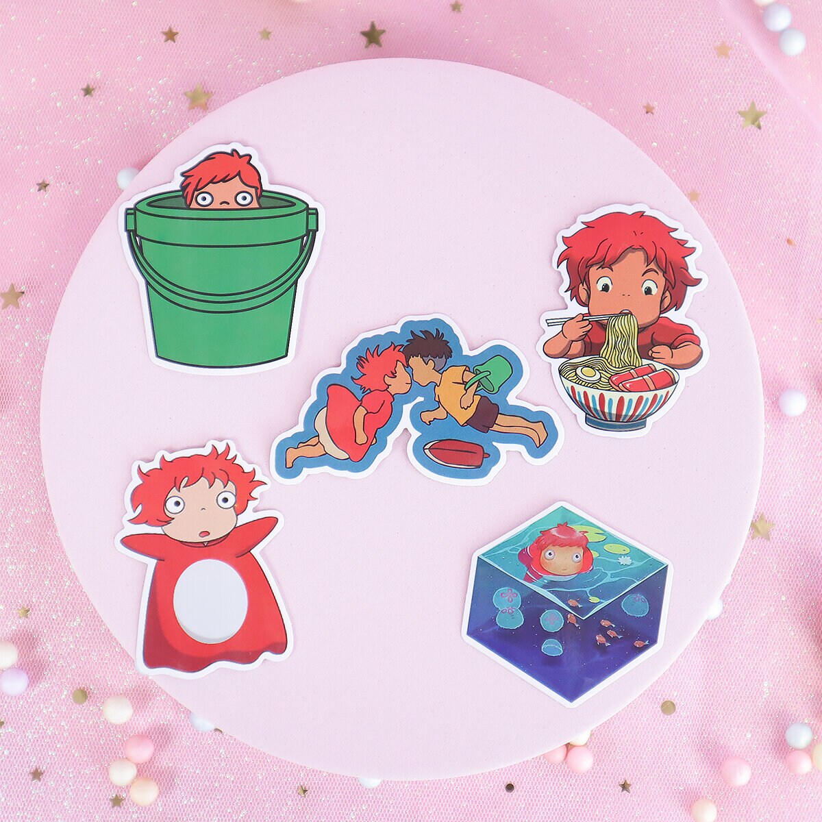 5-pack stickers Ponyo no 1