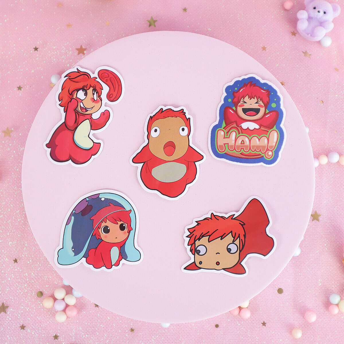 5-pack stickers Ponyo no 2