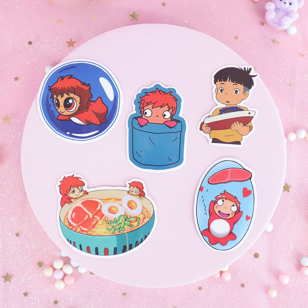 5-pack stickers Ponyo no 3