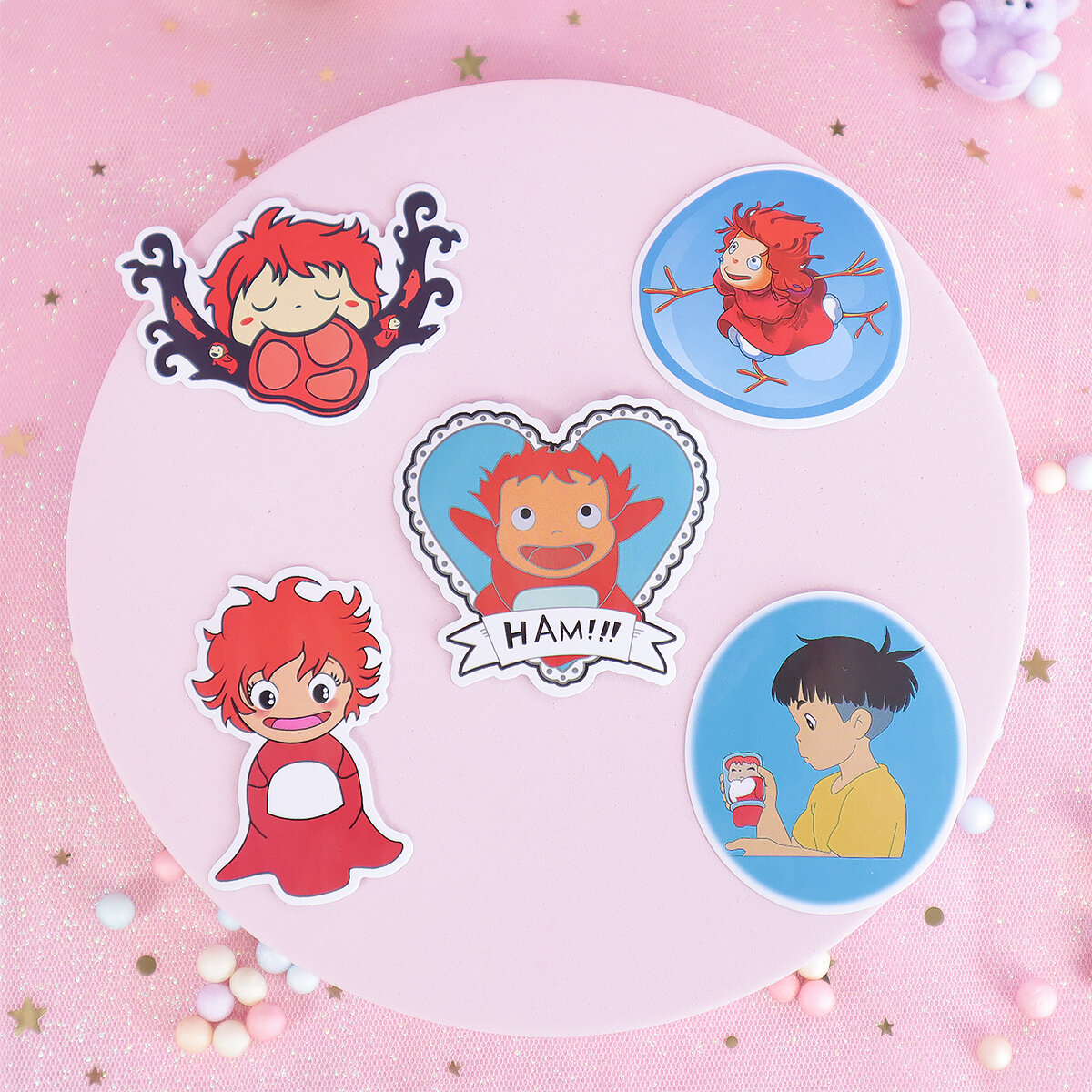 5-pack stickers Ponyo no 5