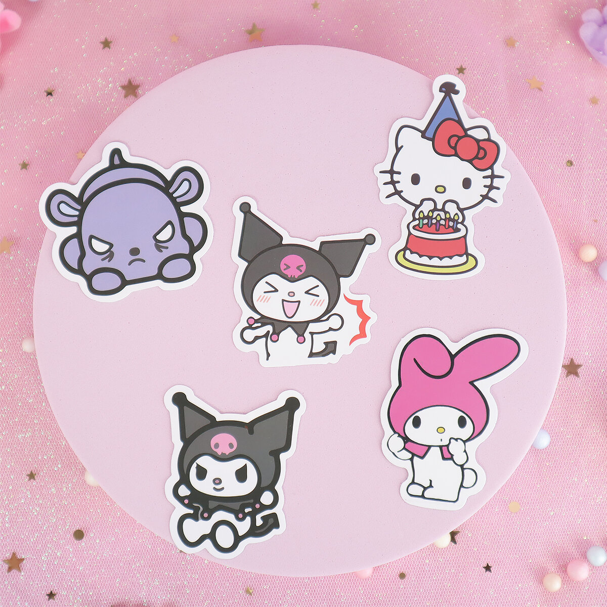 5-pack stickers Kuromi & My Melody no 2