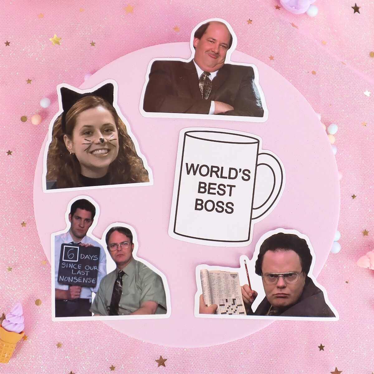 5-pack stickers The Office no 1